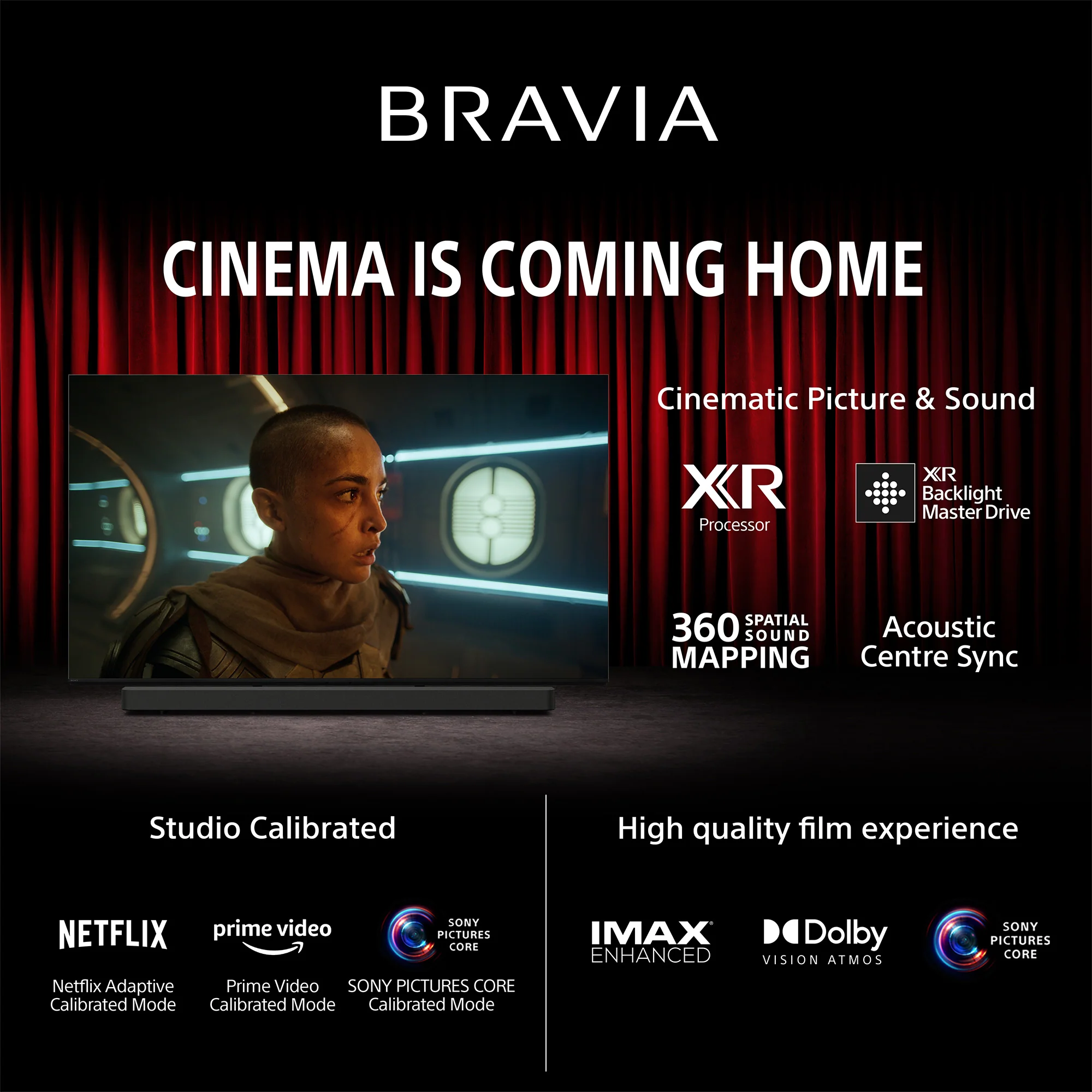 Sony | BRAVIA 7 | 55 Inch | MINI LED XR QLED | XR BACKLIGHT MASTER DRIVE TV | Perfectly balanced for movies, PS5 gaming & sports|4K HDR Smart TV (Google TV) | 2024 Model - Image 4
